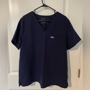 Figs Navy Catarina One Pocket Scrub Top